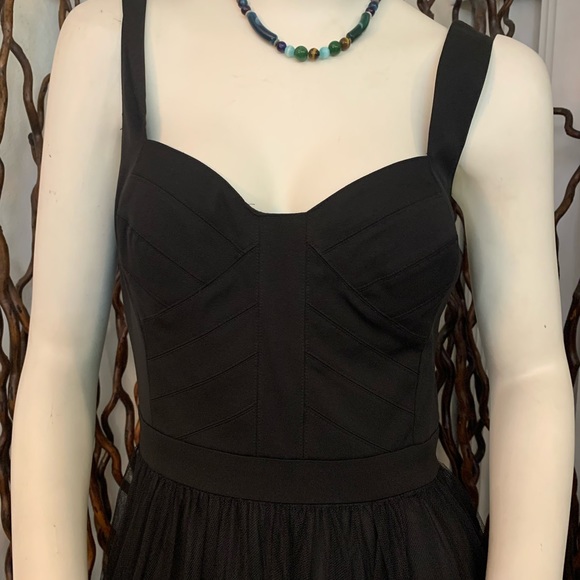 New Aidan Mattox Gorgeous Black Tie Dress - Picture 3 of 11